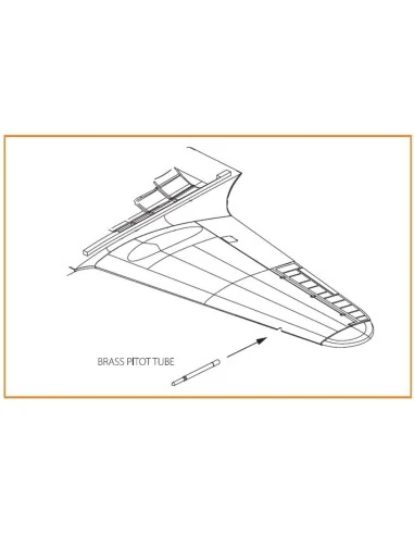 Gloster E28/39 Pioneer brass pitot tube for CP kits CP72001/CP72007...