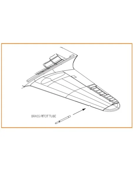 Gloster E28/39 Pioneer brass pitot tube for CP kits CP72001/CP72007...