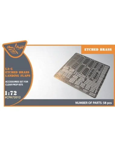 La-5 (all versions) PE landing flaps for CP kits CP72014/CP72015, 1...