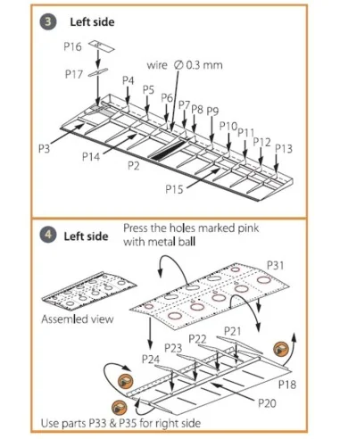 [NO_DESC] La-5 (all versions) PE landing flaps for CP kits CP72014/...