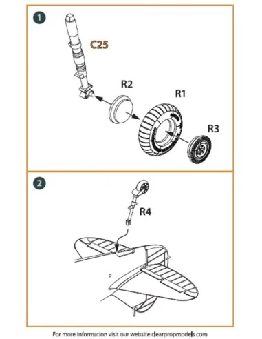 [NO_DESC] La-5 (early version) wheel set for CP kit CP72014, 1/72 -...
