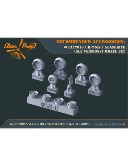UH-2 A/B SEASPRITE (all versions) wheel set for CP kits CP72002/CP7...