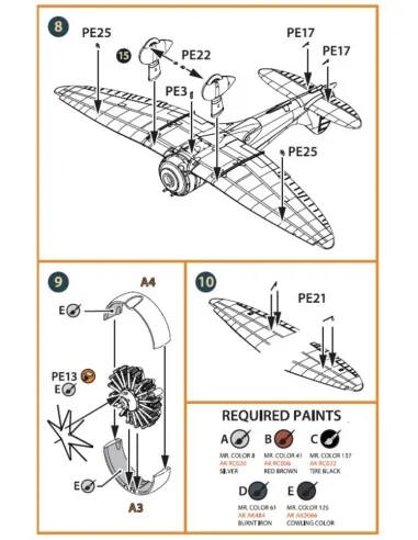 A5M Claude (all versions) PE parts for CP kits CP720016/CP72008/CP7...