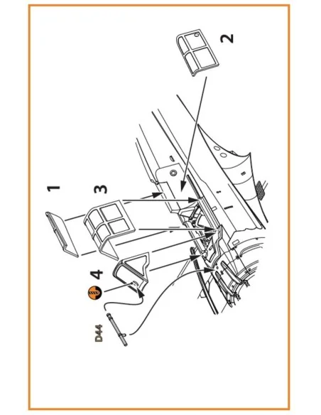 A5M Claude (early version) vacuum formed canopy for CP kits CP72006...