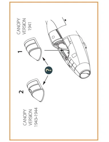 [NO_DESC] Gloster E28/39 Pioneer vacuum formed canopy for CP kits C...