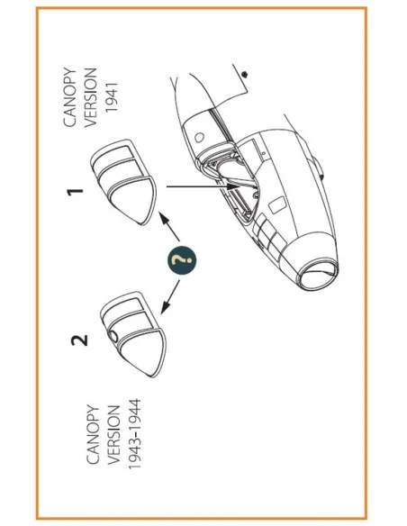Gloster E28/39 Pioneer vacuum formed canopy for CP kits CP72001/CP7...