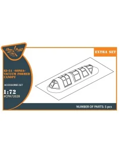 Ki-51 Sonia (all versions) vacuum formed canopy for CP kits CP72011... 2