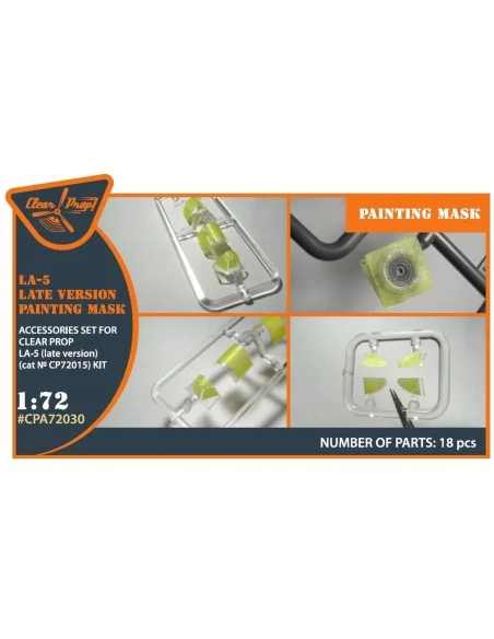 La-5 (late version) painting mask for CP kit CP72015, 1/72 - Clear ...