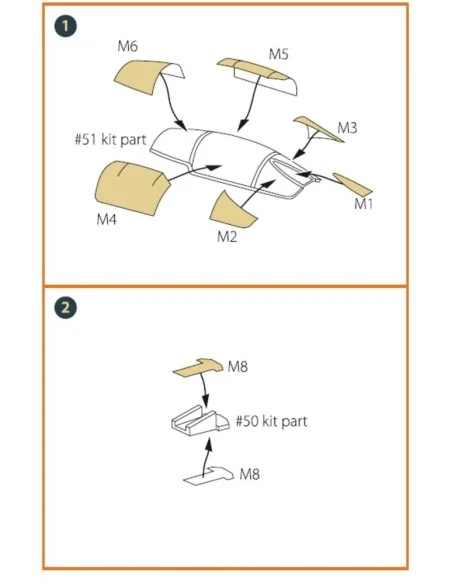 F-104G painting mask for REVELL kit, 1/72 - Clear Prop Accessories ...