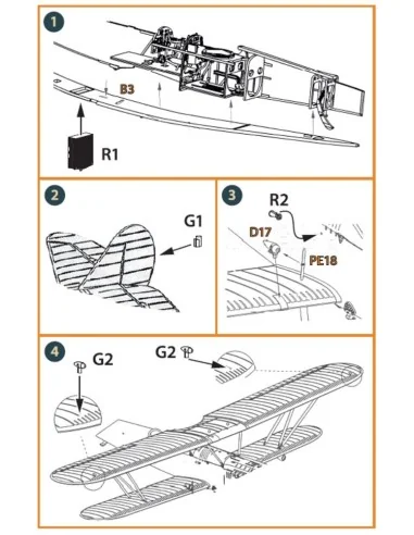 Polikarpov R-5 exterior set for AMG kits, 1/72 - Clear Prop Accesso...