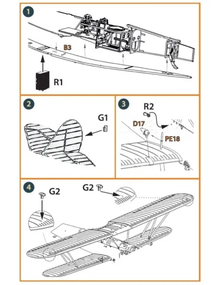 [NO_DESC] Polikarpov R-5 exterior set for AMG kits, 1/72 - Clear Pr...