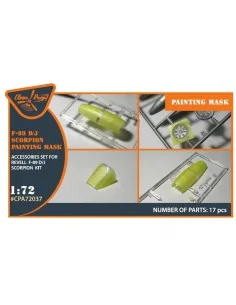 F-89 D/J painting mask for REVELL kit, 1/72 - Clear Prop Accessorie... 2