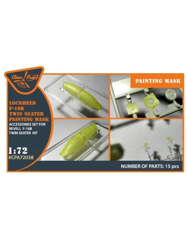 F-16B/D twin seater painting mask for REVELL kit, 1/72 - Clear Prop...