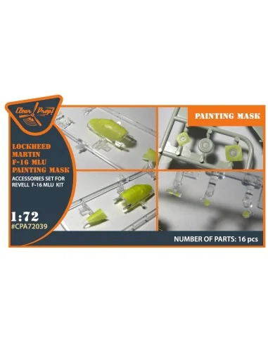 F-16 single seater painting mask for REVELL kit, 1/72 - Clear Prop ...