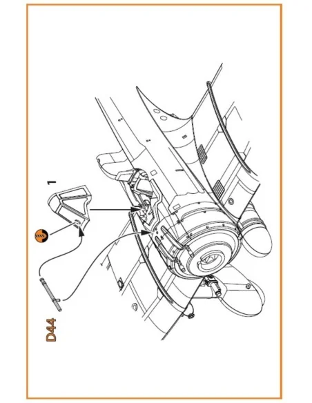 A5M4 Claude vacuum formed canopy for CP kit CP72010, 1/72 - Clear P...