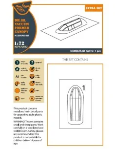 DH.88 Comet vacuum formed canopy for CP kits, 1/72 - Clear Prop Acc... 2