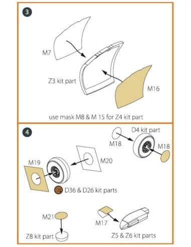 OV-1 A/JOV-1A Mohawk painting mask for CP kit CP72016, 1/72 - Clear...