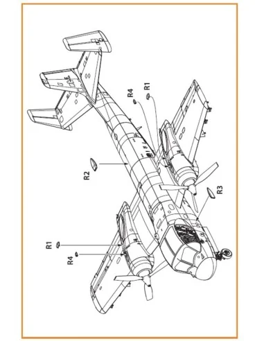 [NO_DESC] OV-1 A/B/C/D Mohawk air intakes for CP kit, 1/72 - Clear ...