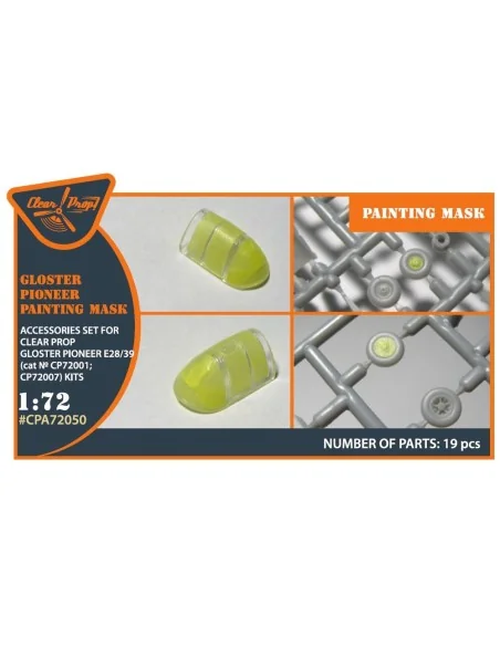 Gloster E28/39 Pioneer painting mask for CP kits CP72001/CP72007, 1...