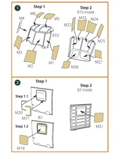 UH-2 A/B SEASPRITE for CP kit painting mask for CP kit CP72002, 1/7... 2