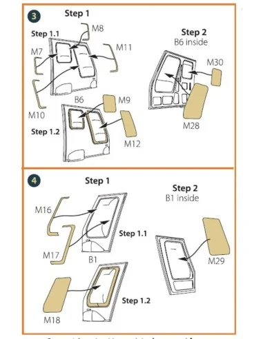 UH-2 A/B SEASPRITE for CP kit painting mask for CP kit CP72002, 1/7...