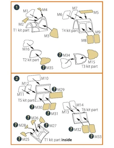 [NO_DESC] P-51B/C Mustang painting mask for Arma Hobby kits, 1/72 -...