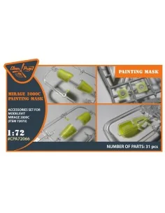 Mirage 2000C painting mask for Modelsvit kit 72073, 1/72 - Clear Pr... 2