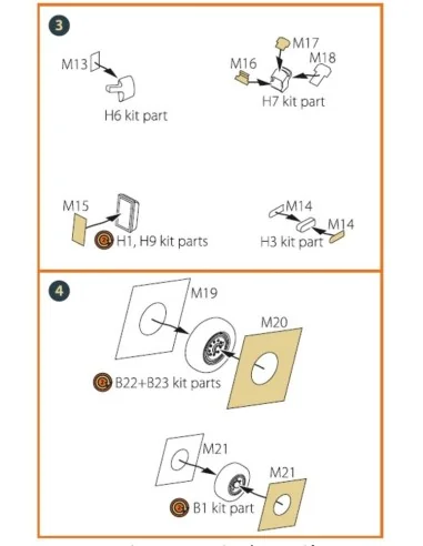Mirage 2000C painting mask for Modelsvit kit 72073, 1/72 - Clear Pr...