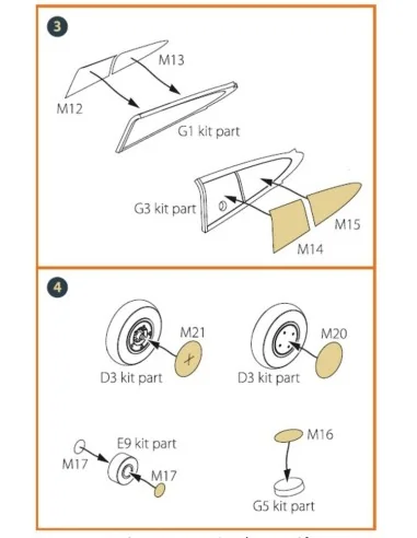 Hawk H-75 M/N/O painting mask for CP kits CP72021/CP72022/CP72029, ...
