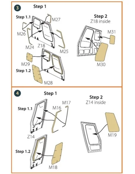HH-2D SEASPRITE for CP kit painting mask, 1/72 - Clear Prop Accesso...