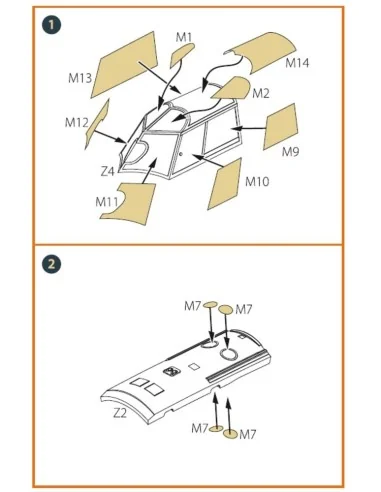 I-16 (early version) painting mask for CP kit, 1/72 - Clear Prop Ac...