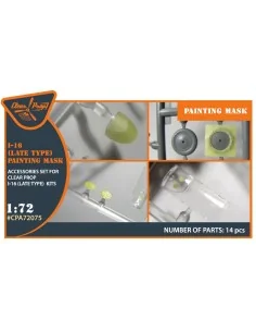 I-16 (late version) painting mask for CP kit, 1/72 - Clear Prop Acc... 2