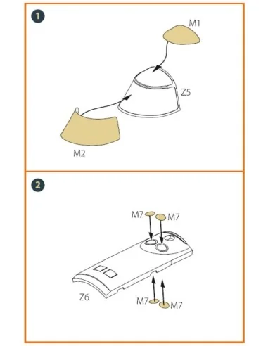 I-16 (late version) painting mask for CP kit, 1/72 - Clear Prop Acc...