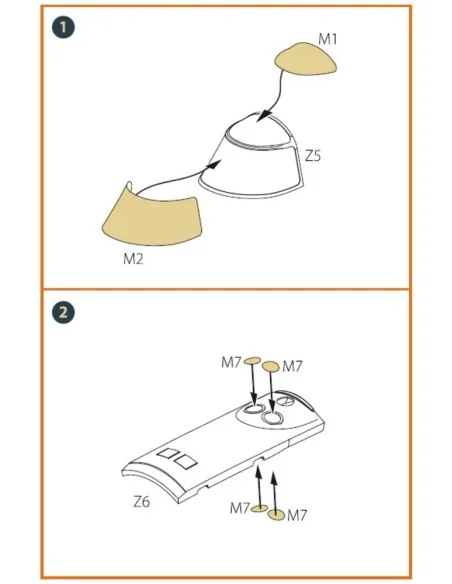 I-16 (late version) painting mask for CP kit, 1/72 - Clear Prop Acc...