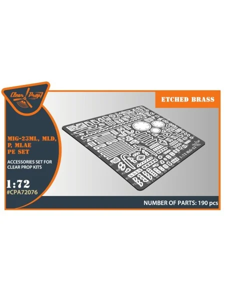 MiG-23ML, MLD, P, MLAE PE set for CP kits, 1/72 - Clear Prop Access...