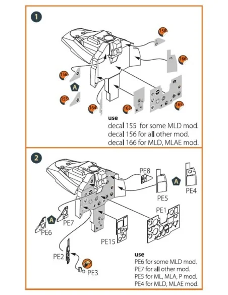 [NO_DESC] MiG-23ML, MLD, P, MLAE PE set for CP kits, 1/72 - Clear P...