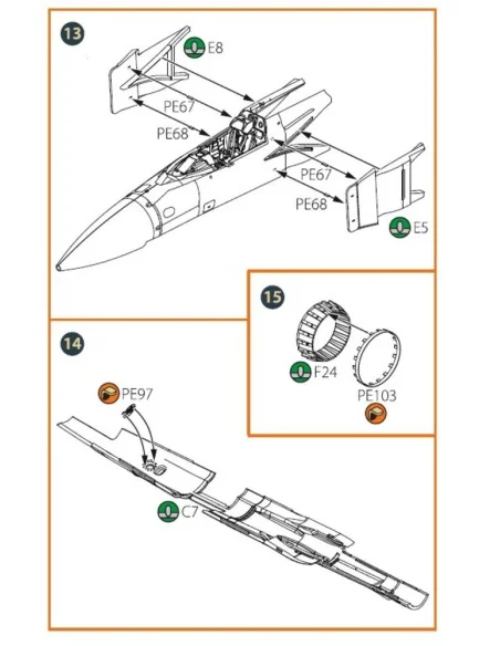 [NO_DESC] MiG-23ML, MLD, P, MLAE PE set for CP kits, 1/72 - Clear P...