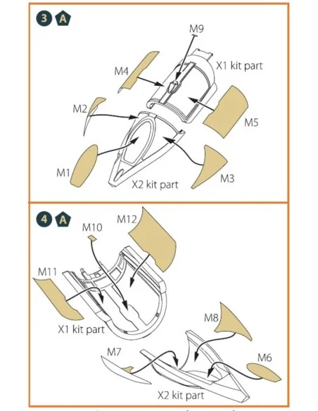 MiG-23ML, MLD, P, MLAE painting mask for CP kits, 1/72 - Clear Prop...