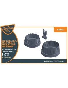 MiG-23ML, MLD, P, MLAE Exhaust and air scoops for CP kits, 1/72 - C... 2