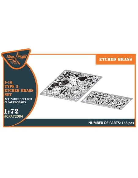 I-16 type 5 PE set for CP kits, 1/72 - Clear Prop Accessories CPA72084