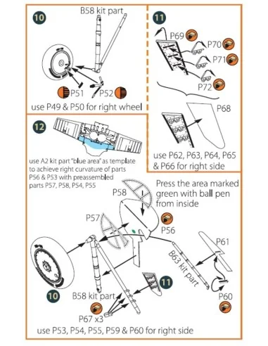 I-16 type 5 PE set for CP kits, 1/72 - Clear Prop Accessories CPA72084