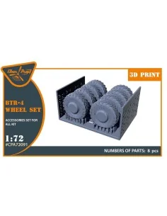 [NO_DESC] BTR-4 Wheel set for IBG kits, 1/72 - Clear Prop Accessori...