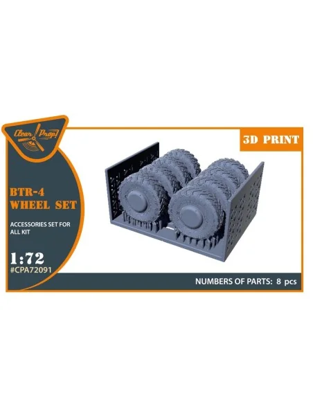 [NO_DESC] BTR-4 Wheel set for IBG kits, 1/72 - Clear Prop Accessori...