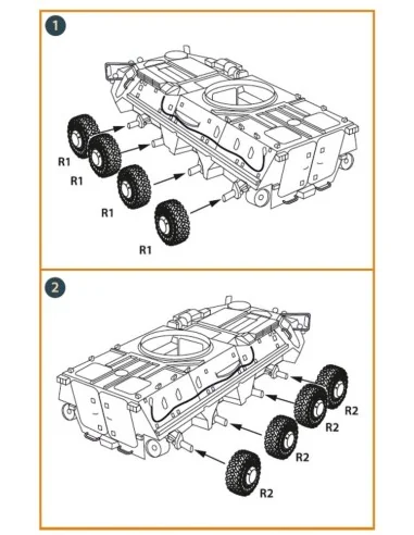 BTR-4 Wheel set for IBG kits, 1/72 - Clear Prop Accessories CPA72091