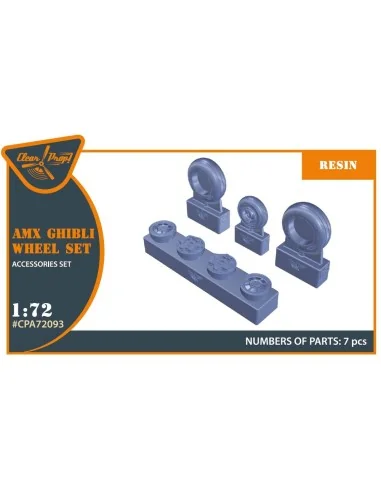 AMX, AMX-T Ghibli wheel set for Italeri kits, 1/72 - Clear Prop Acc...