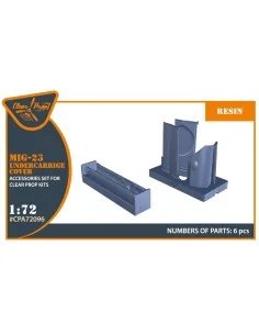 MiG-23 undercarriage covers for CP kits, 1/72 - Clear Prop Accessor...