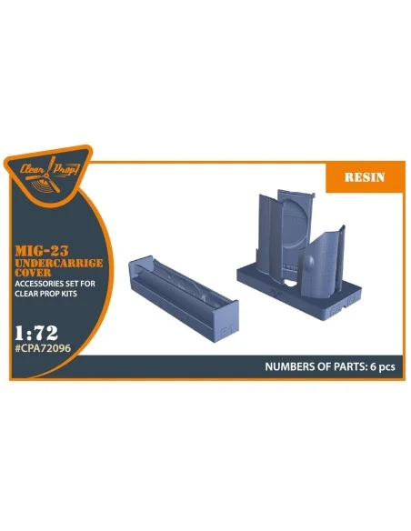 MiG-23 undercarriage covers for CP kits, 1/72 - Clear Prop Accessor...
