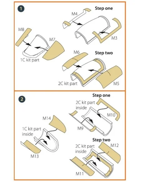 AMX Ghibli double-sided painting mask for Italeri kits, 1/72 - Clea...