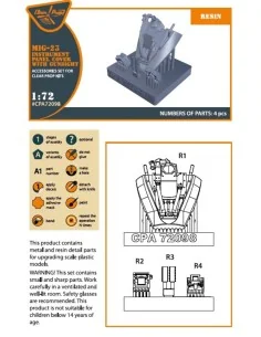 MiG-23 Instrument panel cover with gunsight for CP kits, 1/72 - Cle... 2