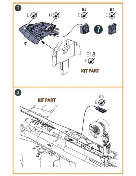 MiG-23 Instrument panel cover with gunsight for CP kits, 1/72 - Cle...